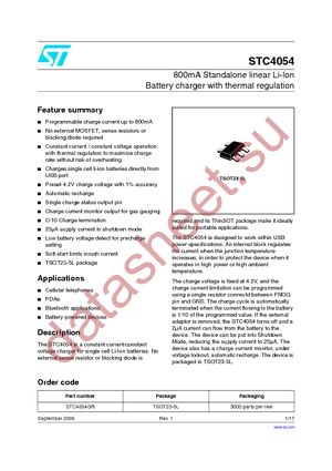 STC4054GR datasheet  