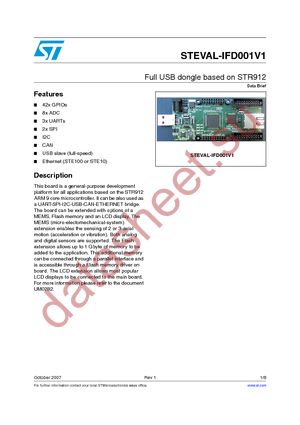 STEVAL-IFD001V1 datasheet  