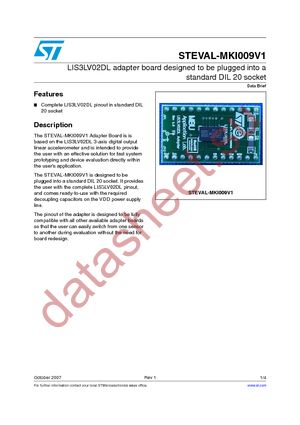 STEVAL-MKI009V1 datasheet  