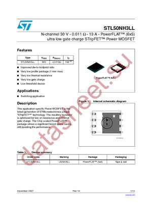 STL50NH3LL datasheet  