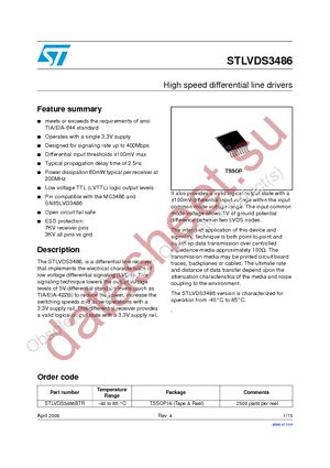 STLVDS3486BTR datasheet  