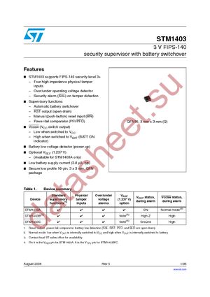 STM1403ATNQ6F datasheet  