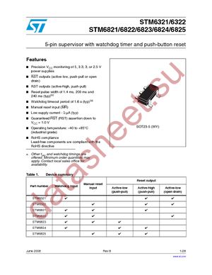 STM6821MWY6F datasheet  