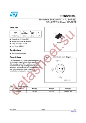 STN3NF06L datasheet  