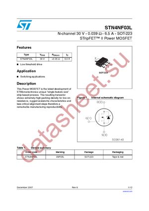 STN4NF03L datasheet  