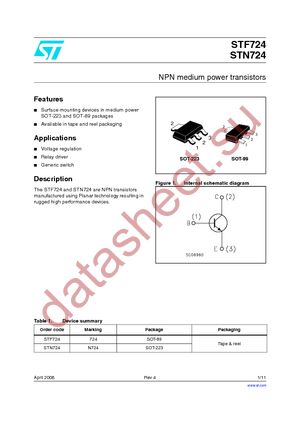 STN724 datasheet  