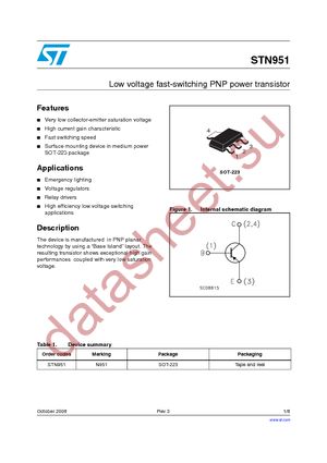 STN951 datasheet  