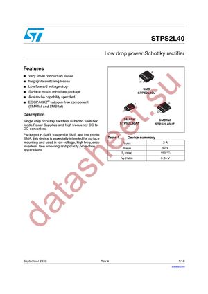 STPS2L40U datasheet  