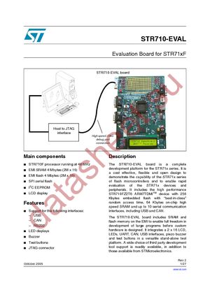 STR710-EVAL datasheet  