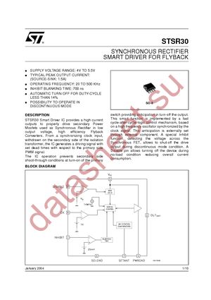 STSR30D-TR datasheet  