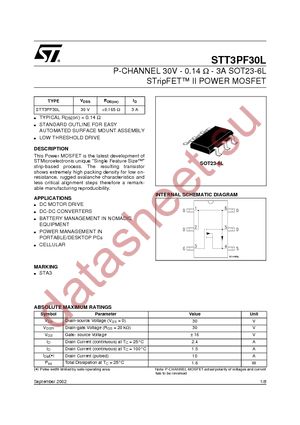 STT3PF30L datasheet  