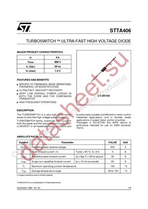 STTA406RL datasheet  