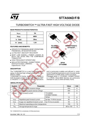 STTA506B datasheet  