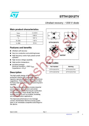 STTH12012TV1 datasheet  