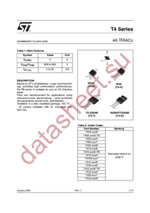T405-400B datasheet  