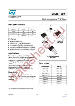 T850H-6G datasheet  