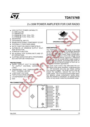 TDA7376B datasheet  