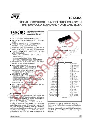 TDA7465 datasheet  