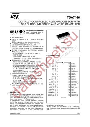 TDA7466 datasheet  