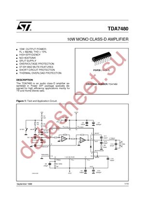 TDA7480L datasheet  