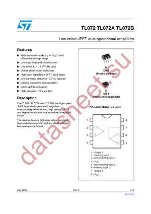 TL072ID datasheet  