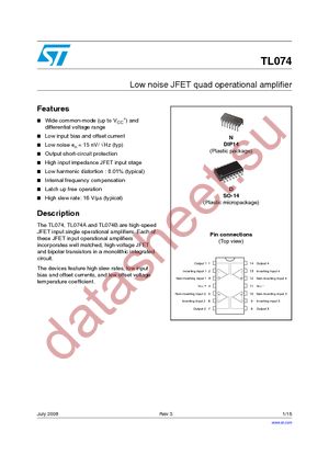 TL074IDT datasheet  