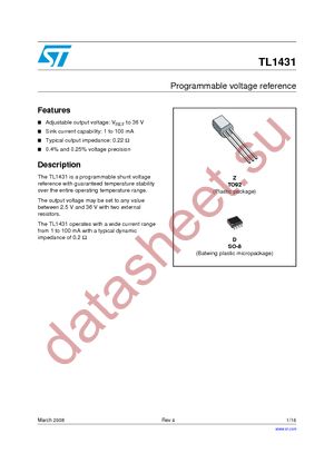 TL1431CDT datasheet  