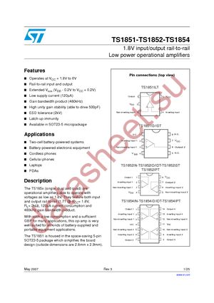 TS1851ID datasheet  