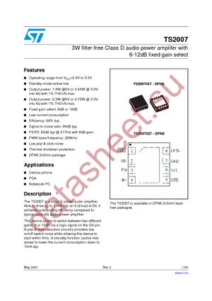 TS2007IQT datasheet  