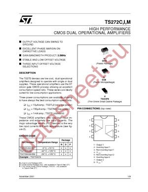 TS272AIPT datasheet  