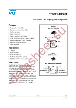 TS3021ICT datasheet  