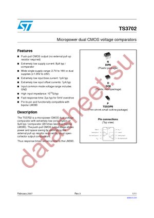 TS3702CD datasheet  