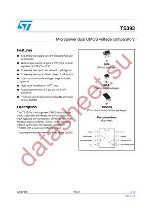 TS393MDT datasheet  