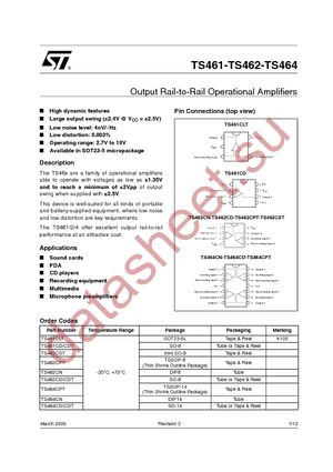 TS462CN datasheet  