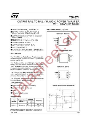 TS4871EIDT datasheet  