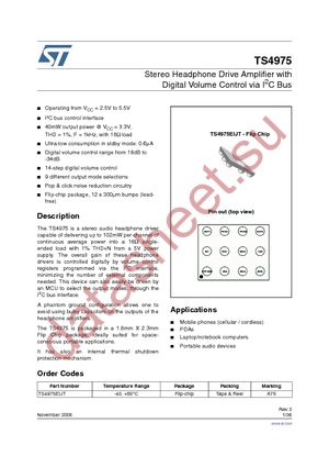 TS4975EIJT datasheet  