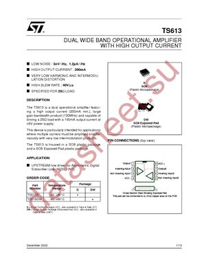 TS613ID datasheet  