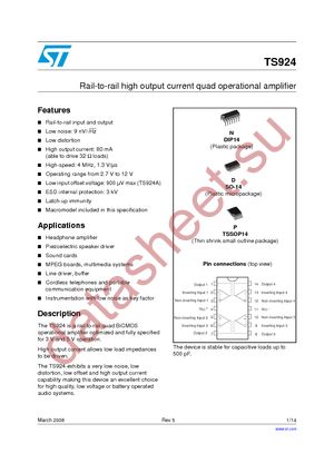 TS924IDT datasheet  