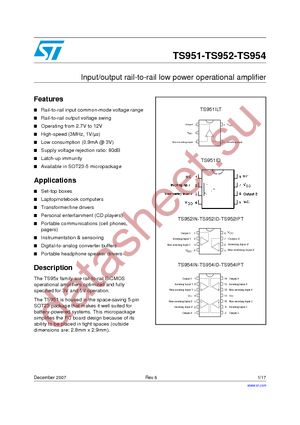 TS954IN datasheet  