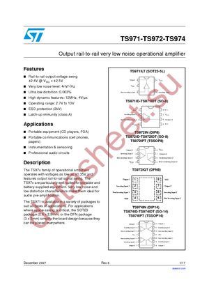 TS971ILT datasheet  