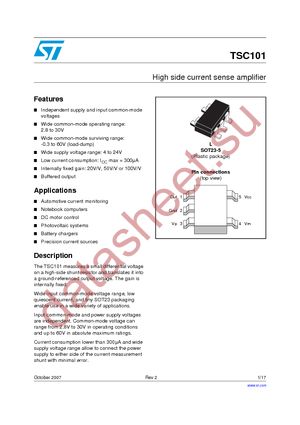 TSC101AILT datasheet  