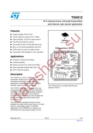 TSH512CFT datasheet  