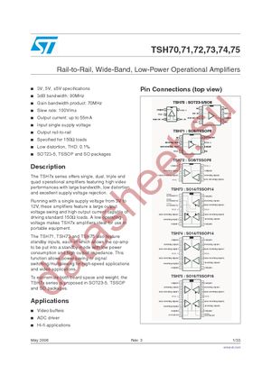 TSH70CD datasheet  