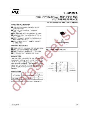 TSM103ID datasheet  