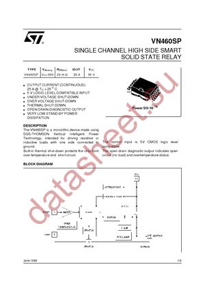 VN460SP-E datasheet  