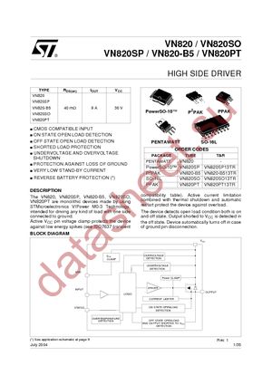 VN820-B513TR datasheet  