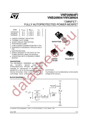 VNB28N04 datasheet  