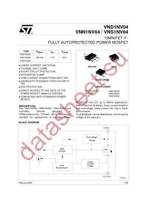 VNN1NV0413TR datasheet  