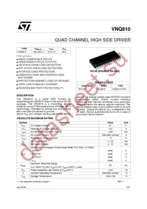 VNQ810 datasheet  