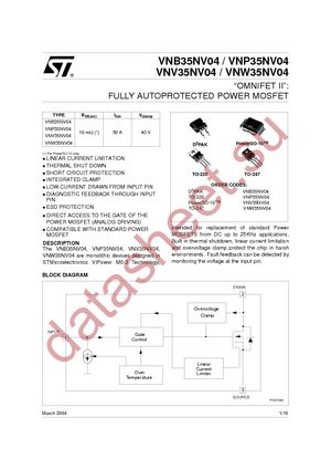 VNW35NV04-E datasheet  